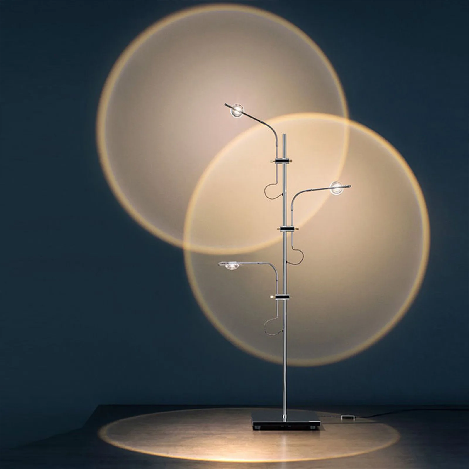 Nordic Modern Arc Standing Gold Arc Floor Lamp With Table Floor Lamp Bedroom Light For Living Room Corner Led Lamp