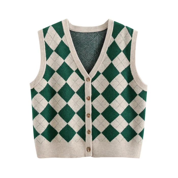 
OEM manufacturing 2021 wholesale knitted sleeveless sweater women casual cardigan vest girls 