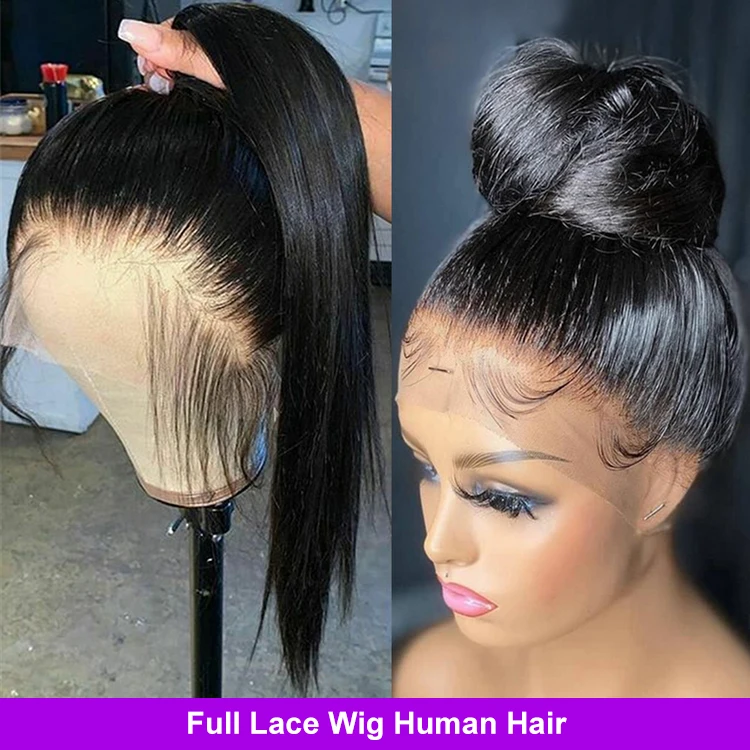 Mink Brazilian Cuticle Aligned Hair Hair Vendors Full Lace Human Hair Wig