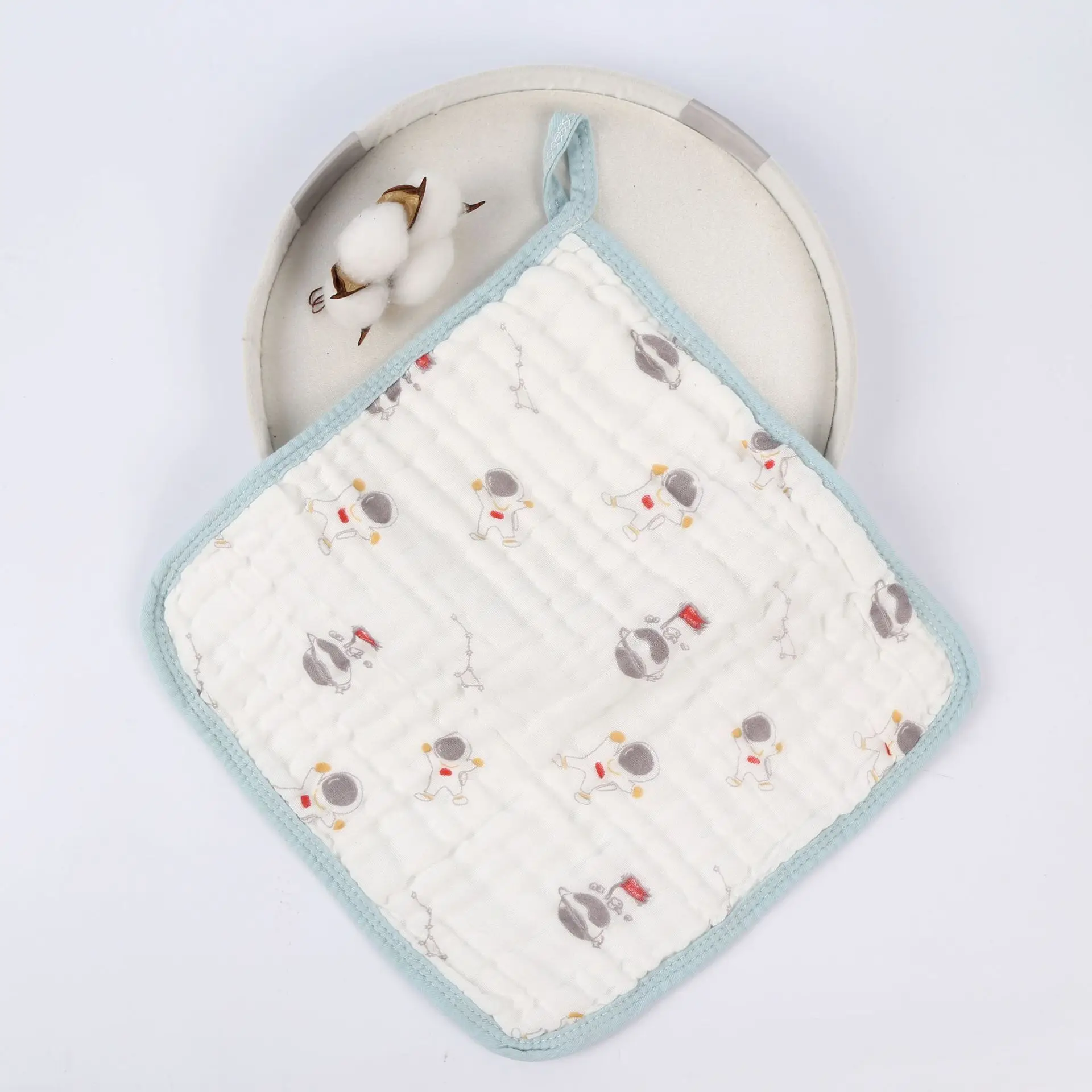 Cartoon Printed Hooded Towel for Children Baby Washing Baby Face Towel