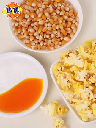 Сферические бабочки Три в одном кукурузные ядра крем ароматизированный карамель ШОКОЛАД Ароматизированный Снэк для кинотеатра KTV сырье