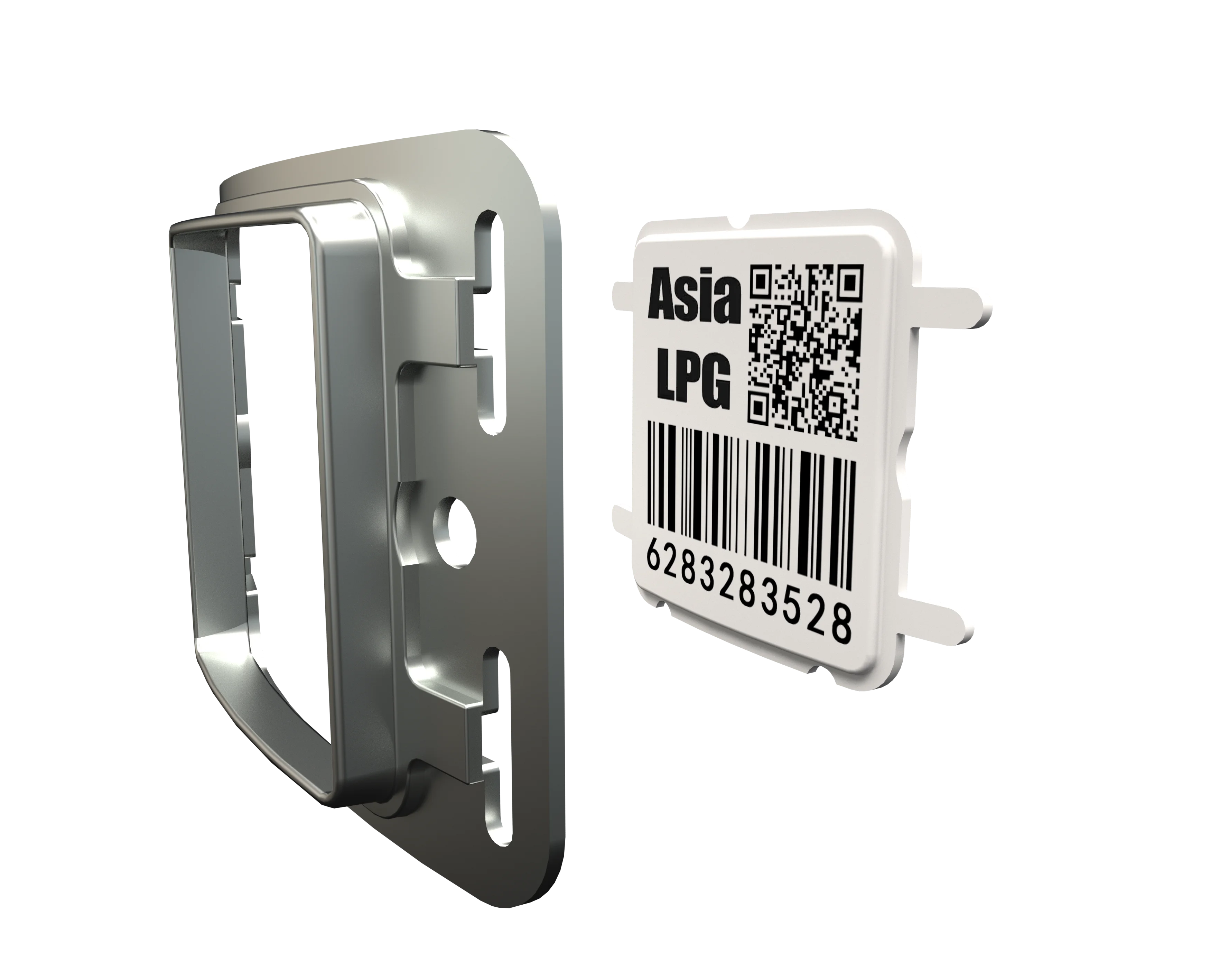 quick number record sandblasting resistancen permanent barcodes  for gas bottle Tracking LPG CO2