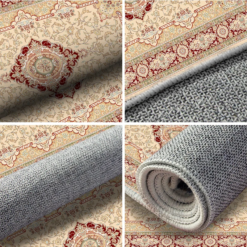 Modern Geometric Soft Printing Carpet and Rugs Machine Made Anti Slip Area Rugs for Living Room Floor Carpet