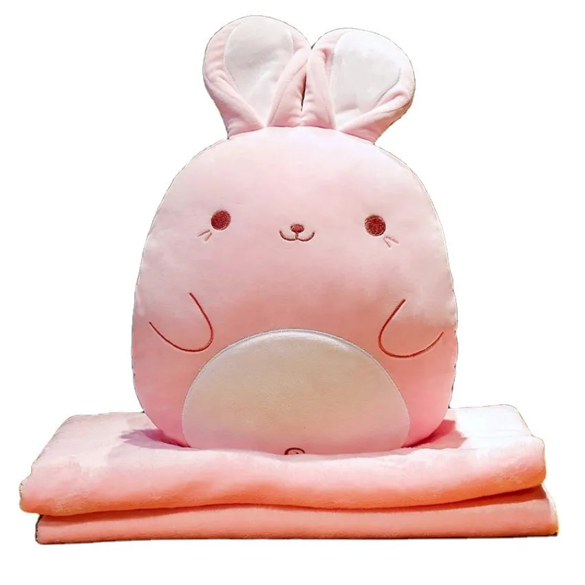 Ultra soft dinosaur pillow blanket 3 in 1 plush animal blanket pillow dinosaur unicorn toy plush security blanket hand warmer