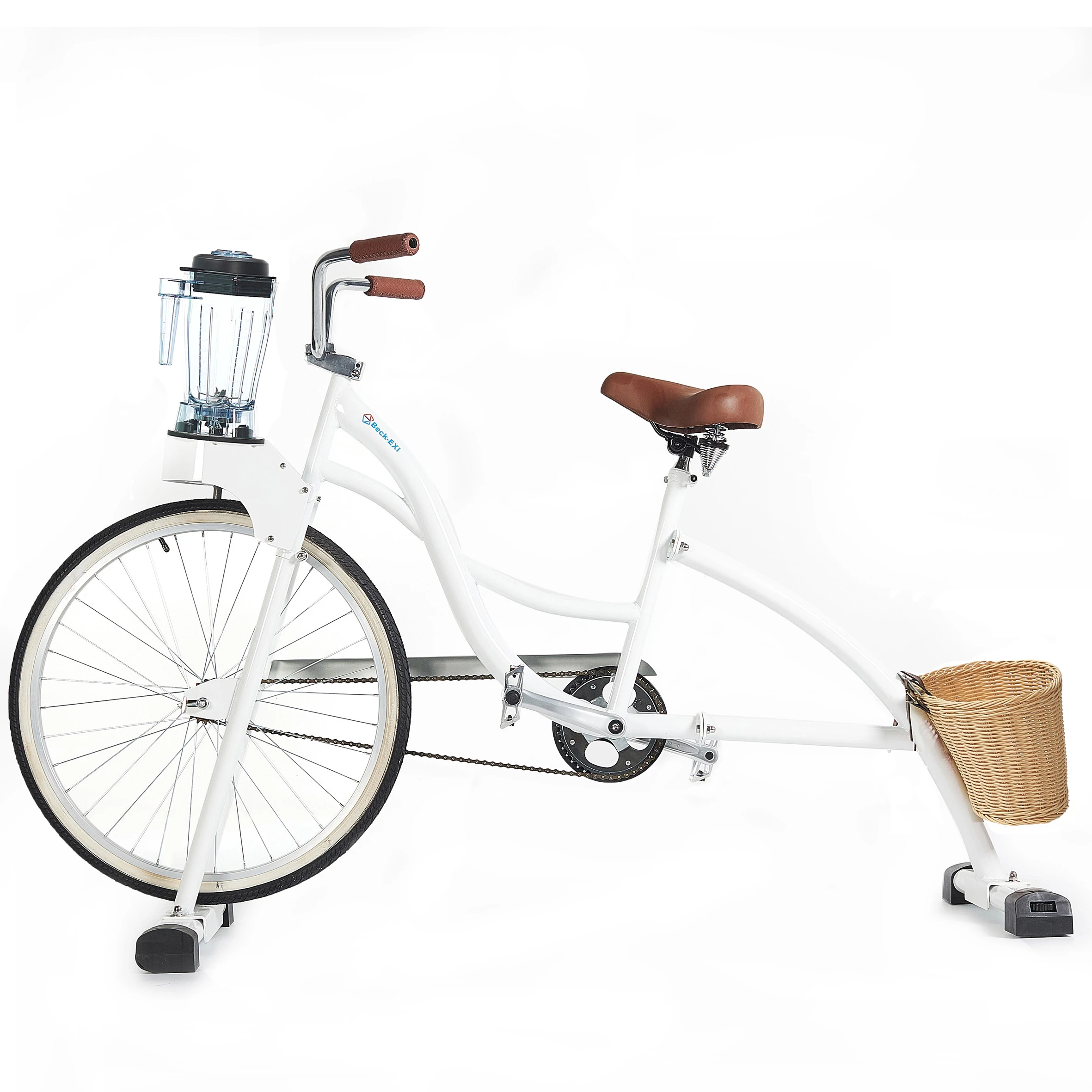 EXI orange juice machine cruiser bike for custom equip rental parties outdoor stationary beach smoothies bike for entertainment