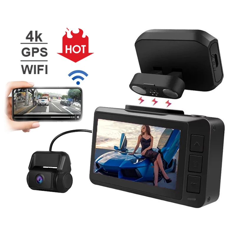  Видеорегистратор imx415 ЖК-дисплей 2 45 дюйма gps живое видео hd мониторы регистратор для парковки Wi-Fi видеорегистратор автомобиля