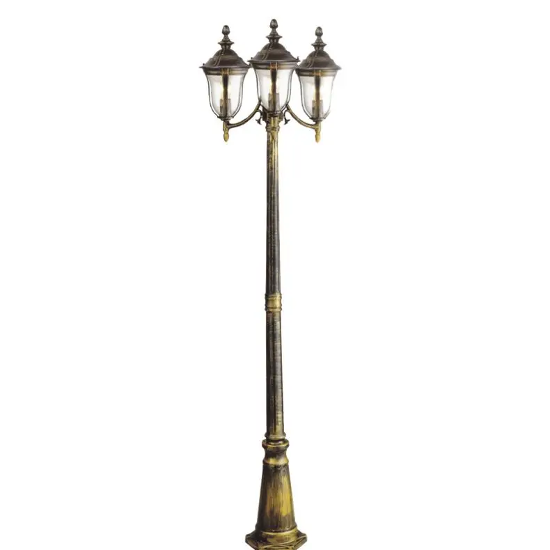 Powder Coating Antique Housing Solar Lamp Pole Galvanized Aluminum Street Light Poles Manufacturer