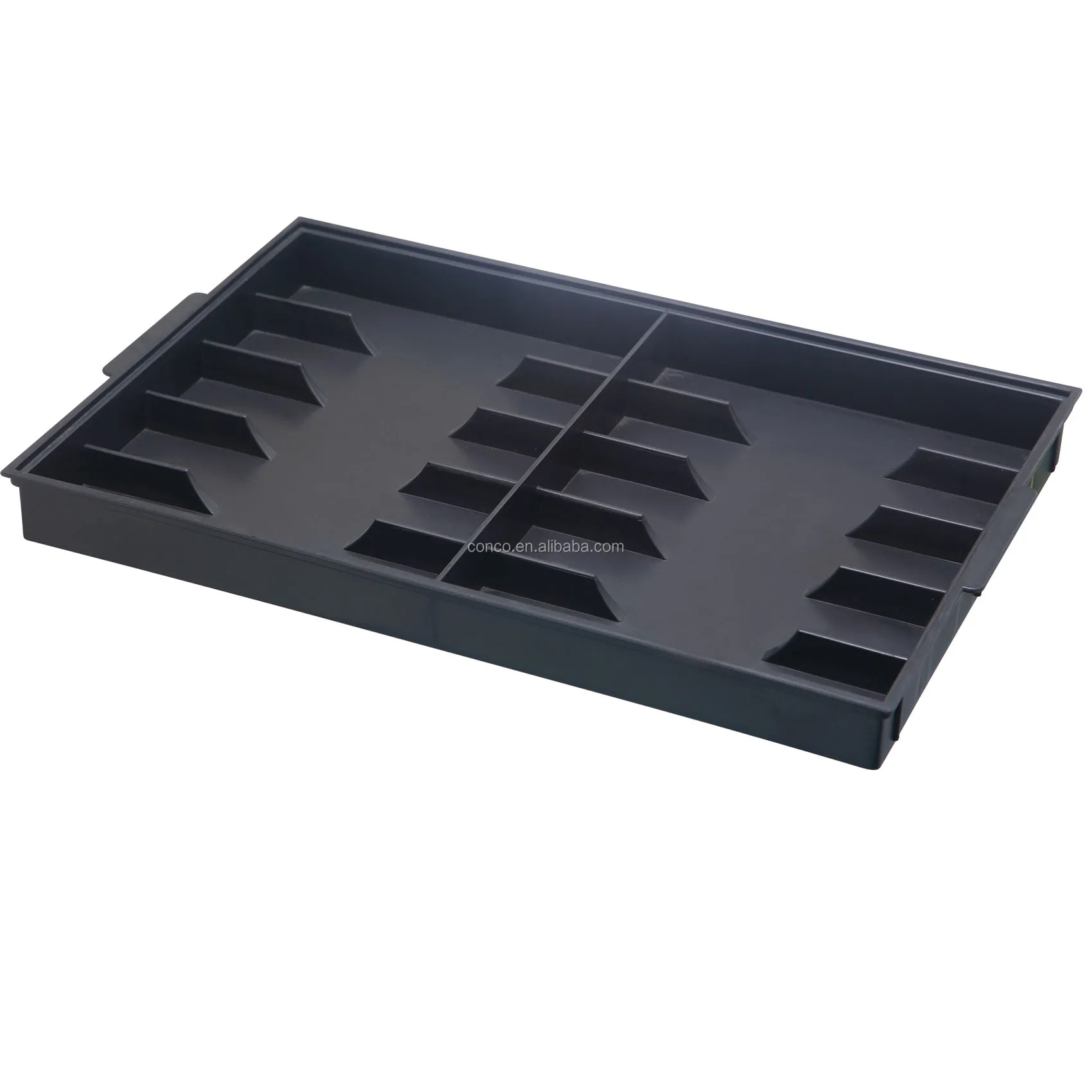 CONCO Black Storage Tray ESD conductive plastic trays