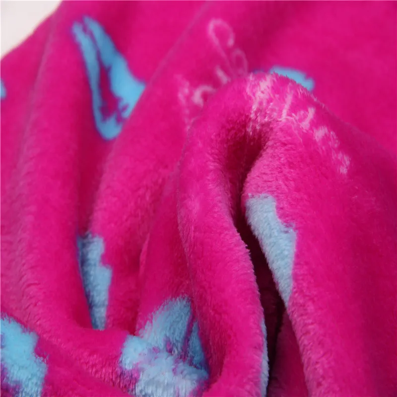 
Good Quality knitted pattern printed flannel fleece luminous fabric for pajamas 