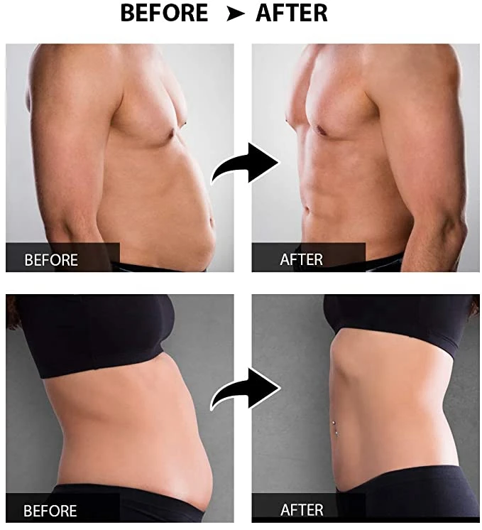 Professional abs toning belt pads Battery powered 10 intensities Strong Vibration wireless muscle stimulator belt kit