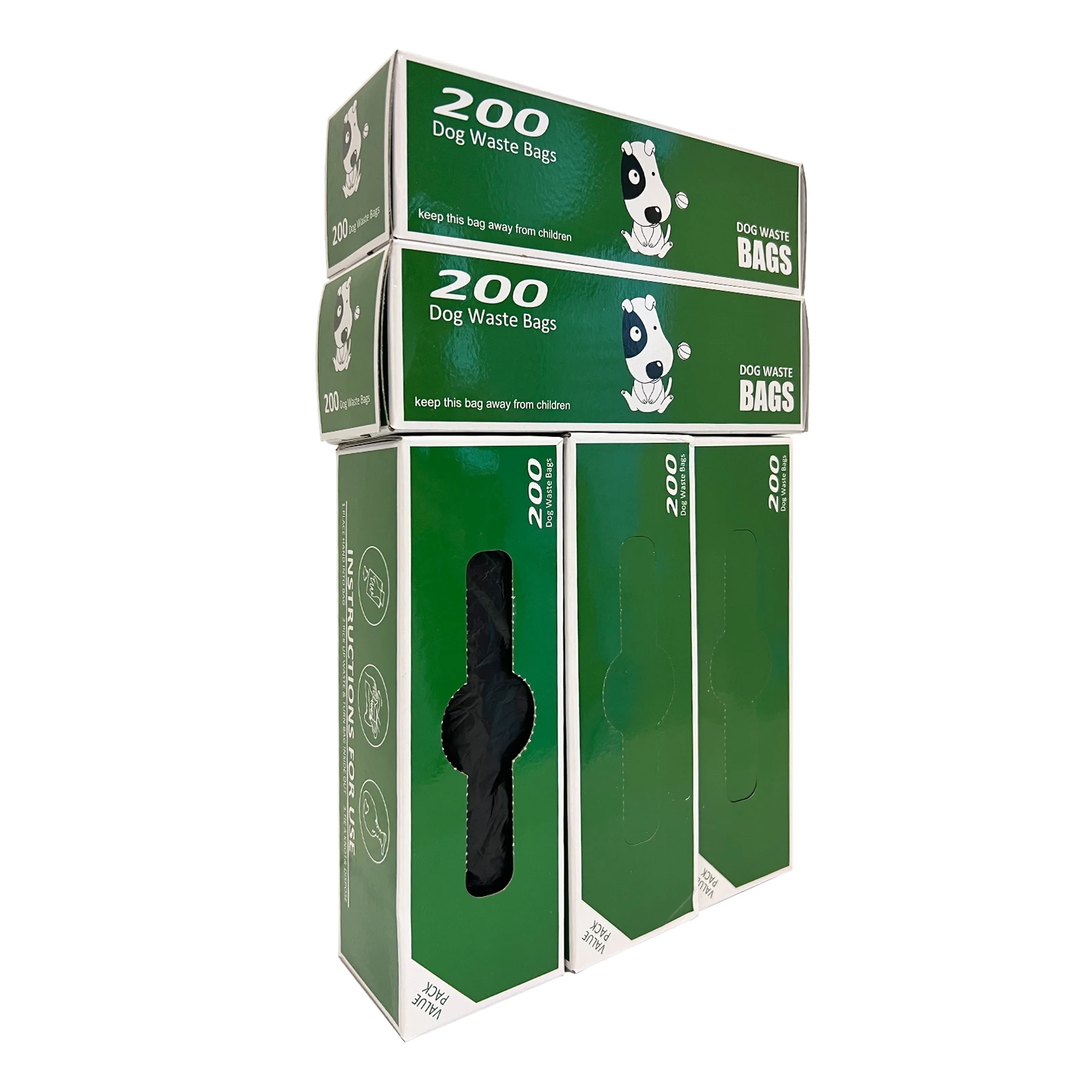 Cornstarch Compostable Dog Poop Bags Biodegradable Dog Waste Bag with Dispenser Bio Degradable Doggy Plastic Customized Leading