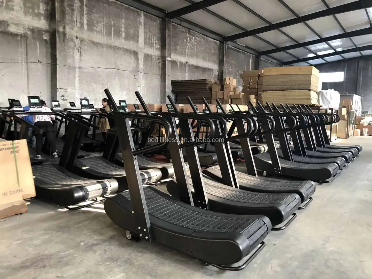 commercial curved manual no motor unpowered and motorless treadmill running machine Curve treadmill