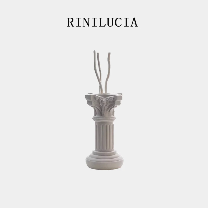 Small Ceramic Candle Holder Round Pillar with Box Fragrance Oil Sticks Incense Luxury Candle Holder Centerpiece for Wedding