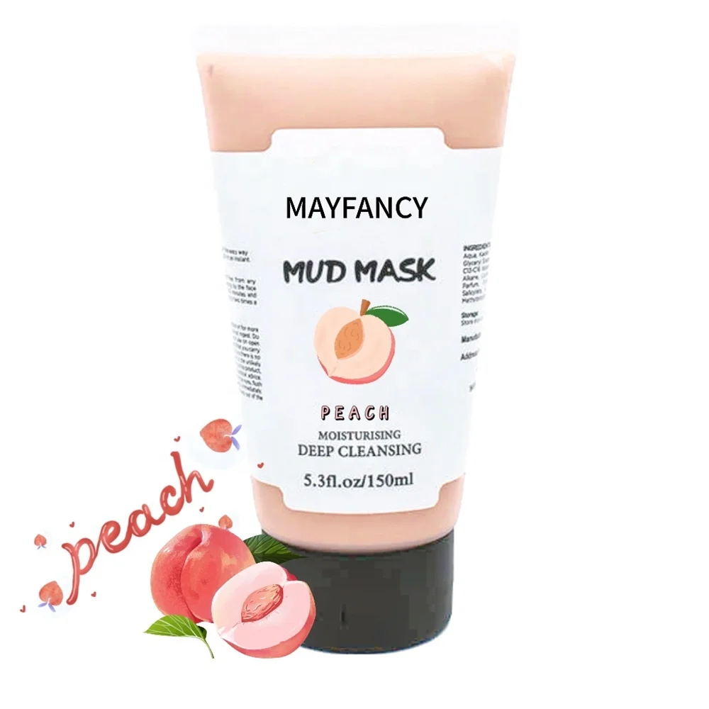 Green Tea & Turmeric Face Mask Pore-Cleansing Clay Mud Mask with Vitamin C Private Label for Dry Skin