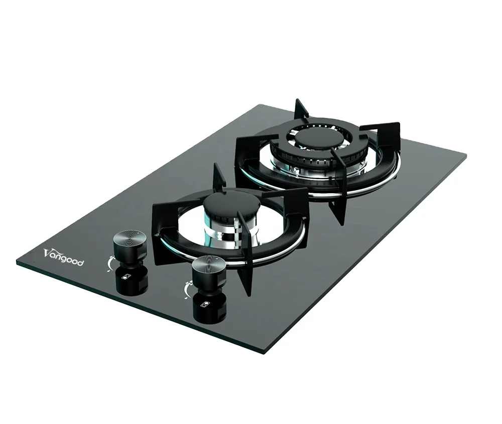 Low Pressure Automatic Flip Gas Stove 2 Burner Hot Plates Double Burner Built In Gas Hob Cocina A Gas
