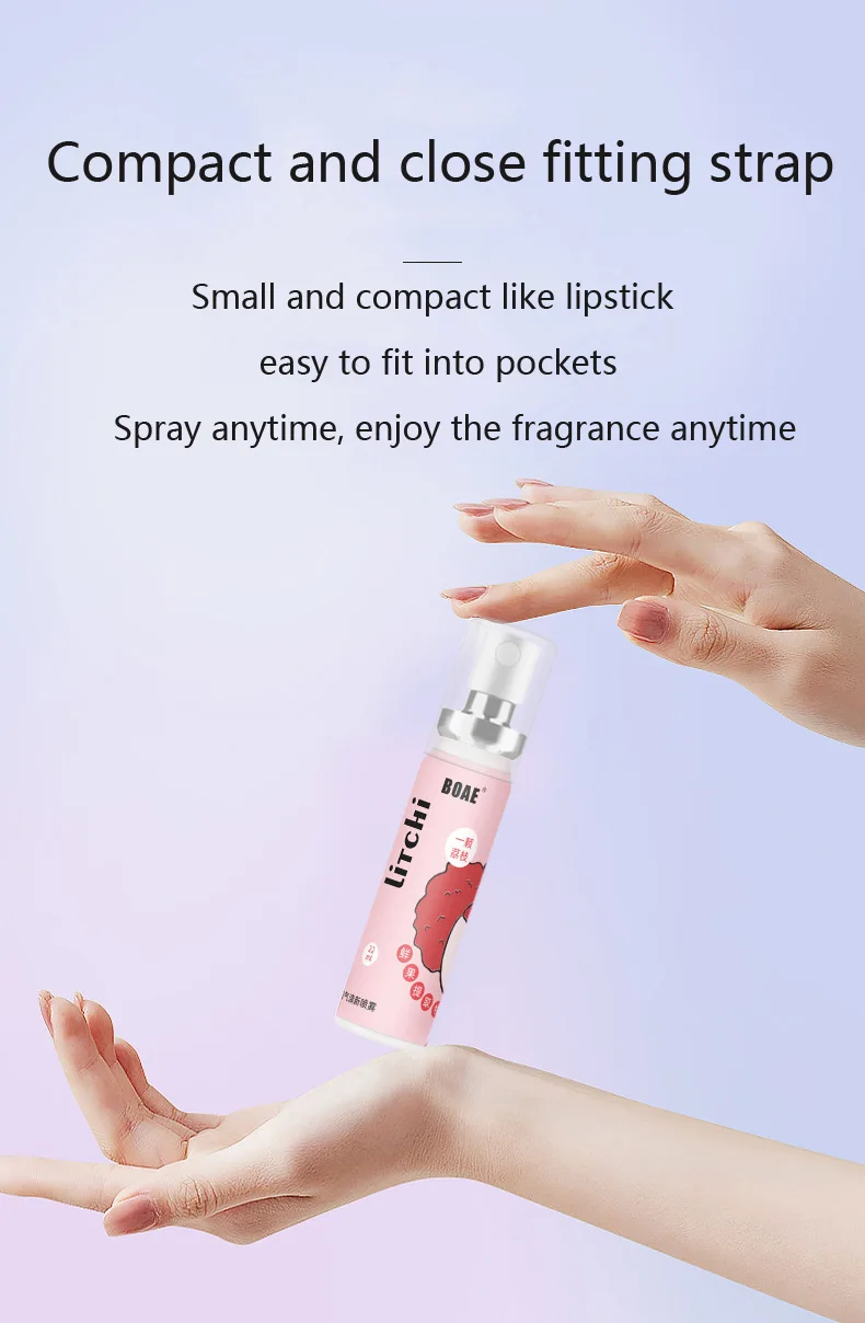 Oral Care Portable Fruity Fresh Breath Mouth Spray Portable Refreshing Mint Mouth Perfume Breath Freshener Spray For Bad Breath
