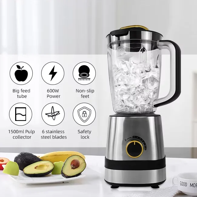 3 in 1 Multi-Purpose Blender Electrical Kitchen Appliances High Speed Commercial Blender