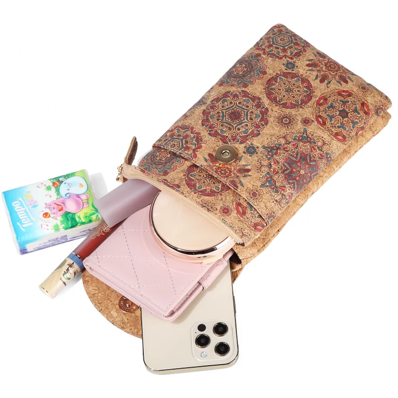 Custom Wholesale New Small Ladies Shoulder Pattern Cute Messenger Bags for Girls Cork Crossbody Bag