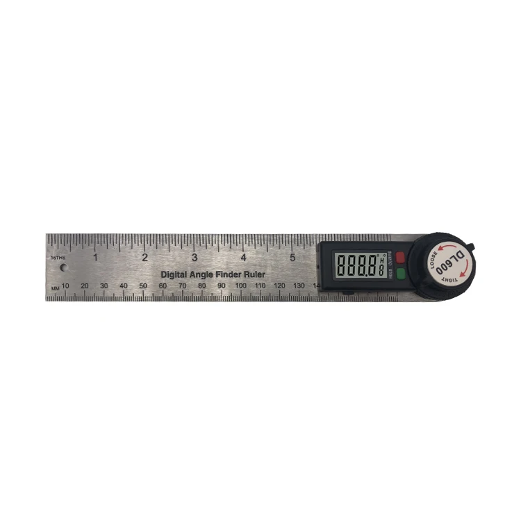 200mm Stainless Steel Digital Angle Ruler Angle Finding Range 0-999.9 Degrees Bevel Protractor