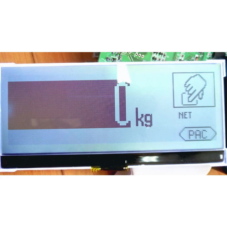 192x64 lcd graphic COG Lcm for weighing scale  FSTN LCD Display  with FPC connector