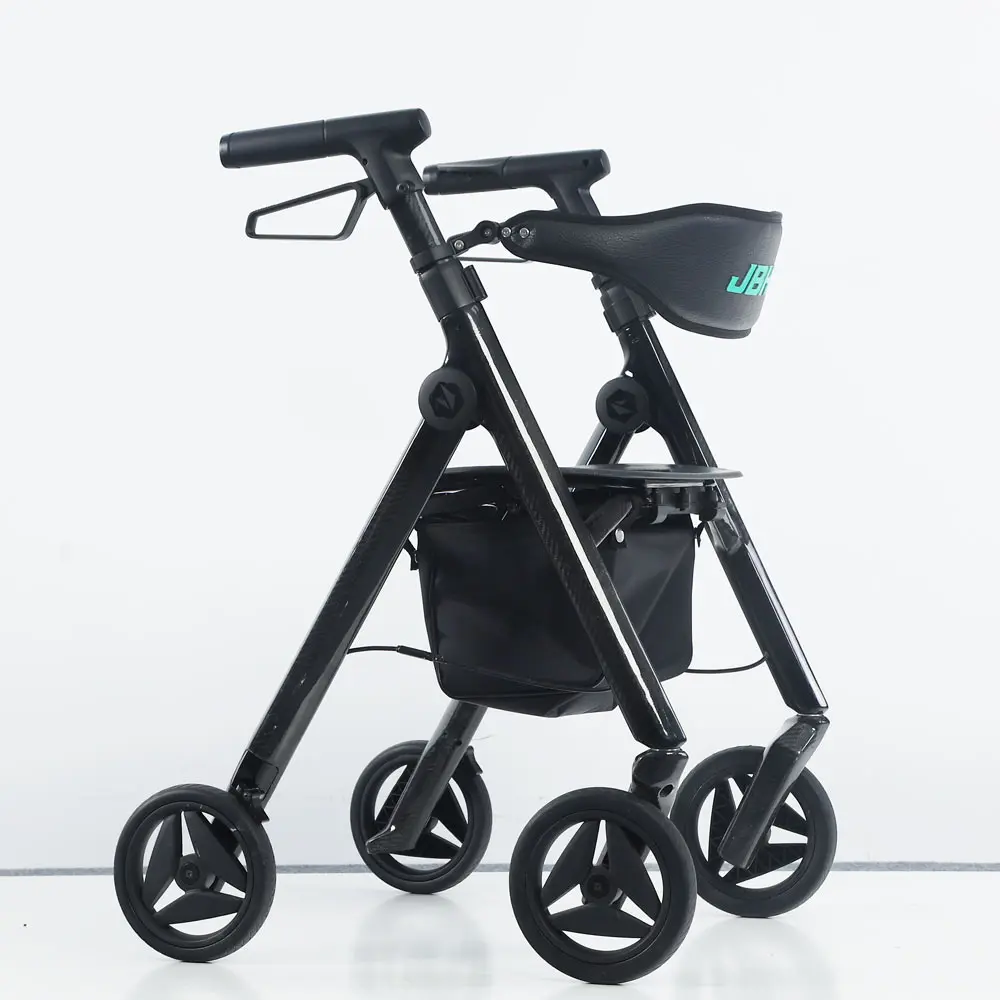 Rehabilitation care scooter assistance products carbon fiber walker with seat