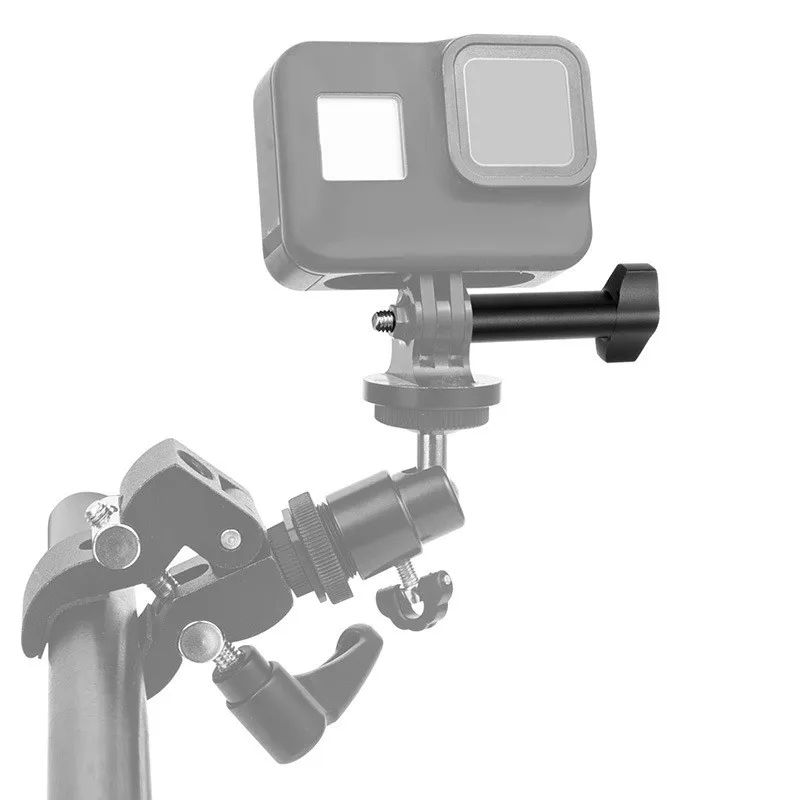 Aluminum + Stainless Steel Go Pro Accessories M5 Action Camera T Shape Thumb Screw Tripod Mount Adapter for Gopro