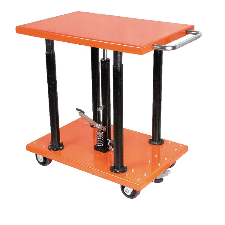 Henglift Manufacturer Max Ability 1 Ton Lifting Pallet Hydraulic High Lift Table Trolley