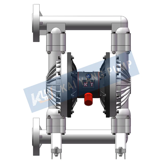Large Diameter Flow Polypropylene Pneumatic Diaphragm Pump Wide Applicability Adapt To Different Liquid Media