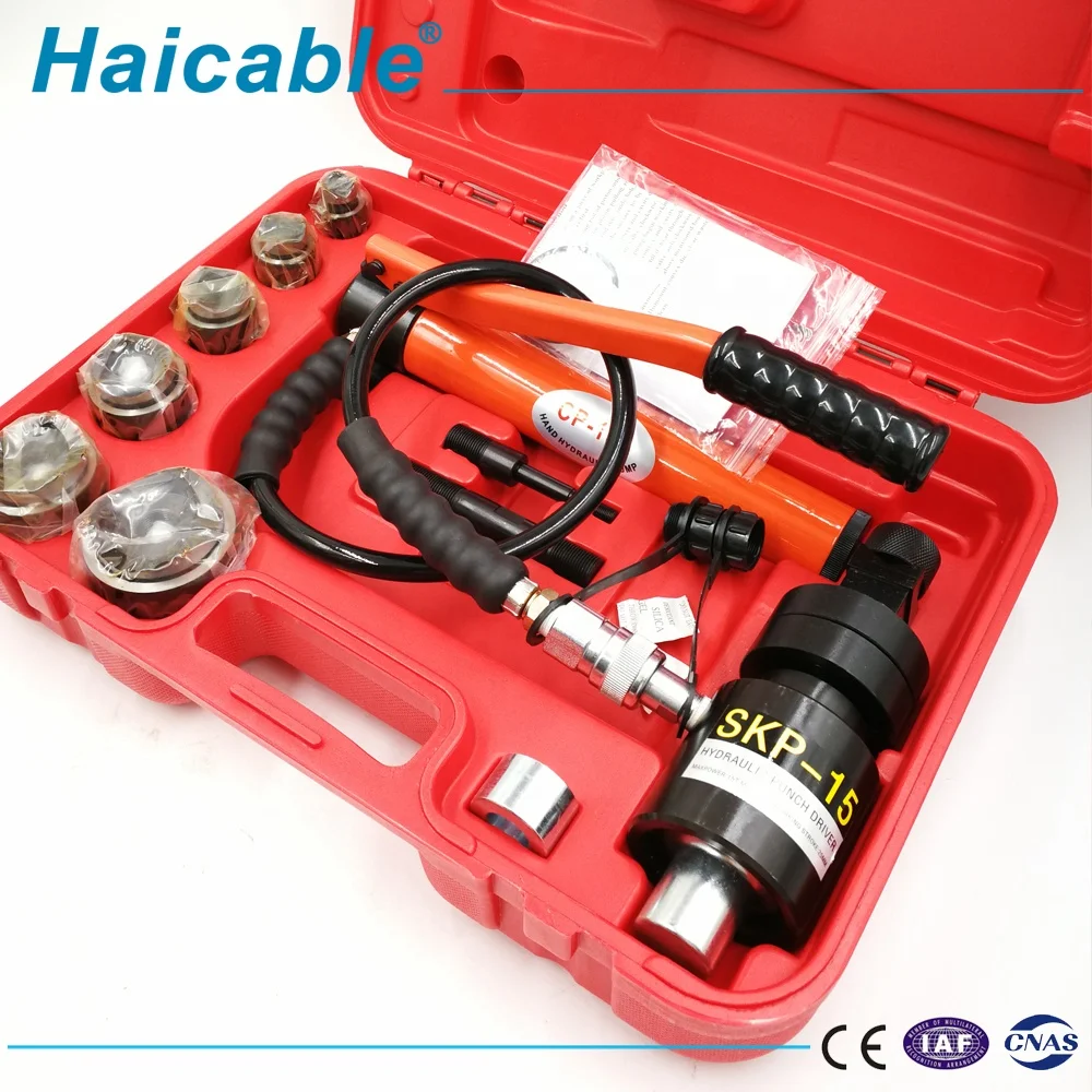 Hydraulic Knockout Punch Driver SKP-15 Photo Metal Hydraulic Hole Puncher