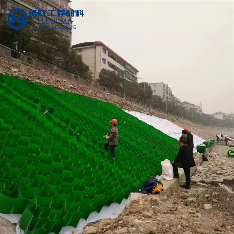 Стандарт ASTM HDPE Geocell текстурированная/перфорированная для наклона/Подпорная Стена/дорожная арматура