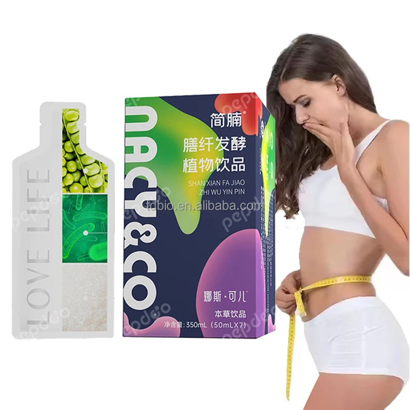 Private label Detox dietary Fiber Drink Slimming Oral Liquid fat burning Plant extract Digestive enzymes Detox Drink
