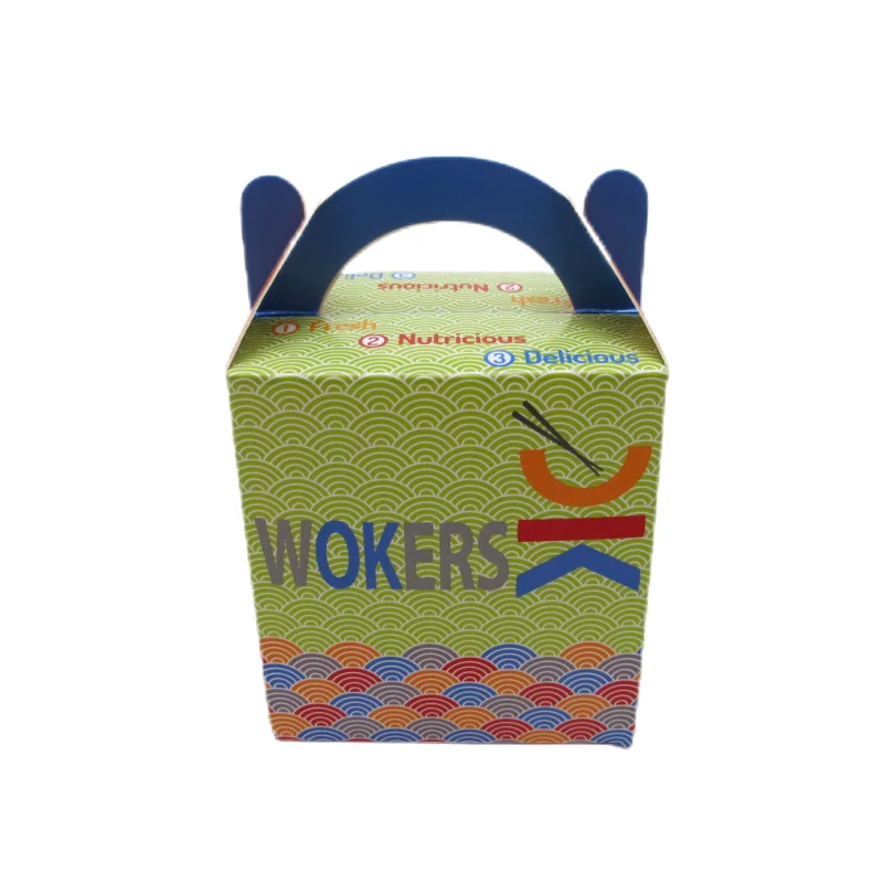 Wholesale square beautiful large capacity food store customize your design paper meal box meal packaging boxes