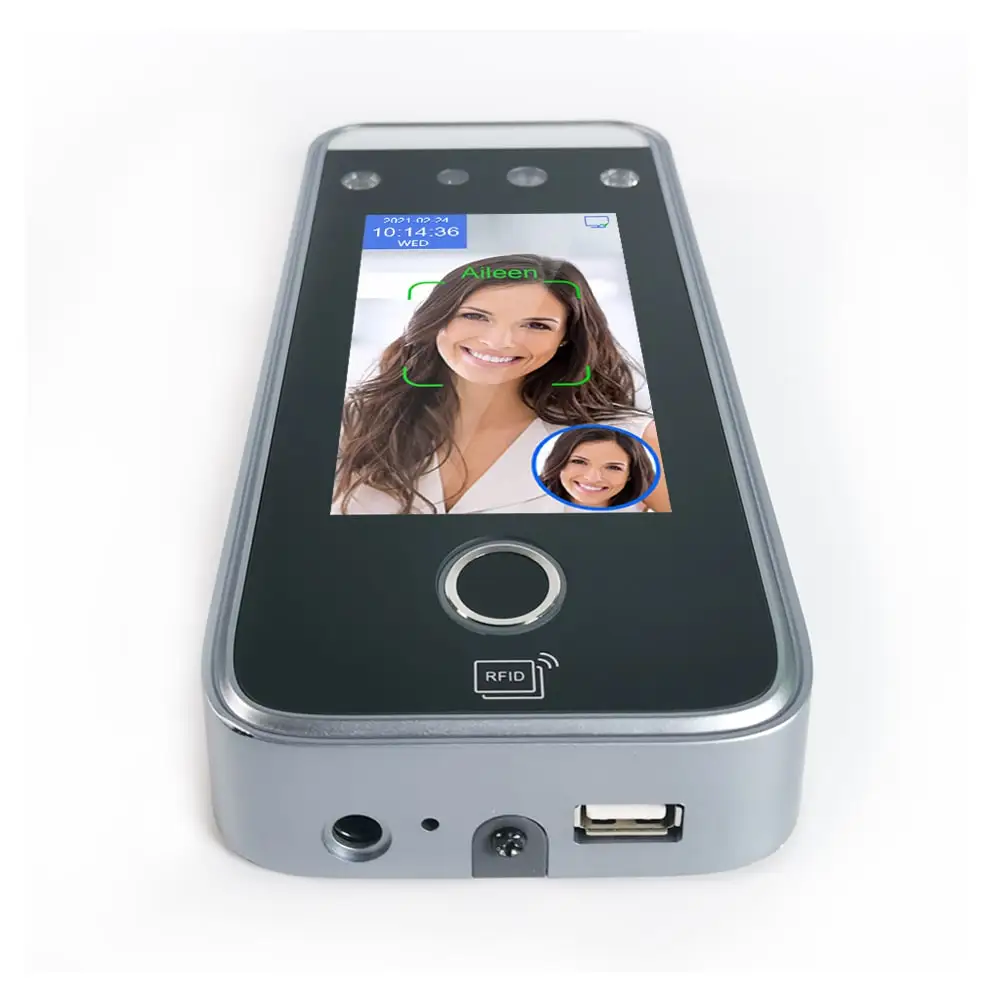 AI Face Recognition Camera QR Code Reader Biometric Face ID Access Control Time Recording Fingerprint Time Clock