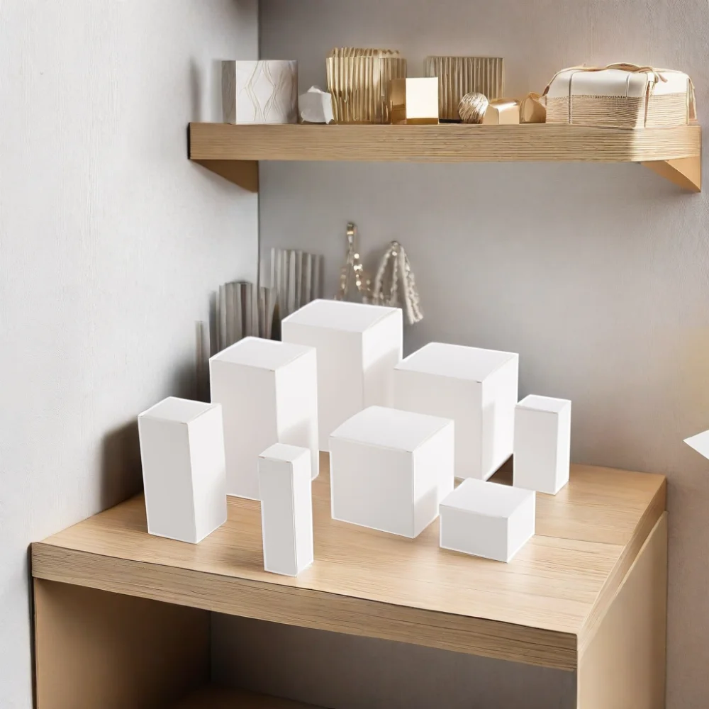 GMIwholesale Best Price White Card Paper Box Small Fashionable Eco-Friendly Cosmetic Packaging Recyclable Gift Box