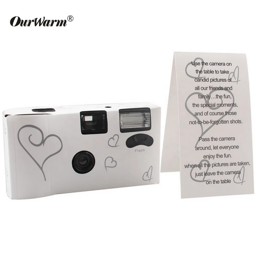 Одноразовая камера с фокусом OurWarm, 27 фотографий, цветная пленка 35 мм высокого качества, для вечеринок, для дома и улицы