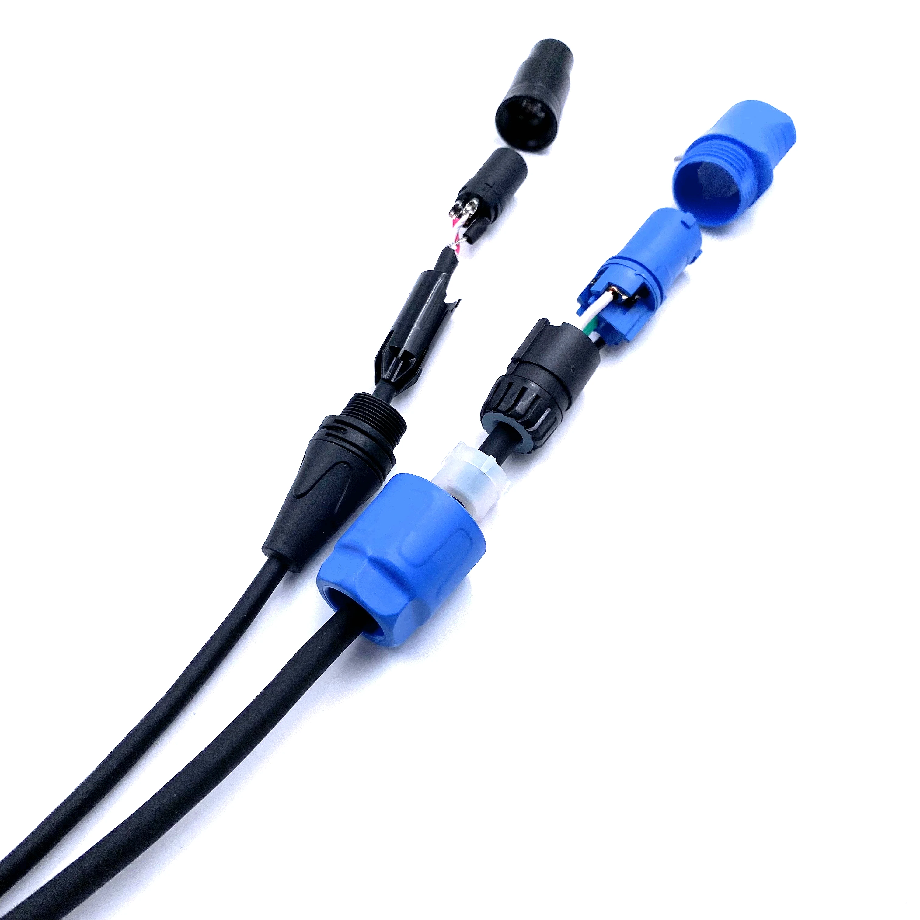 Lighting Powercon DMX Combi Combo Hybrid Cable for Stage Light