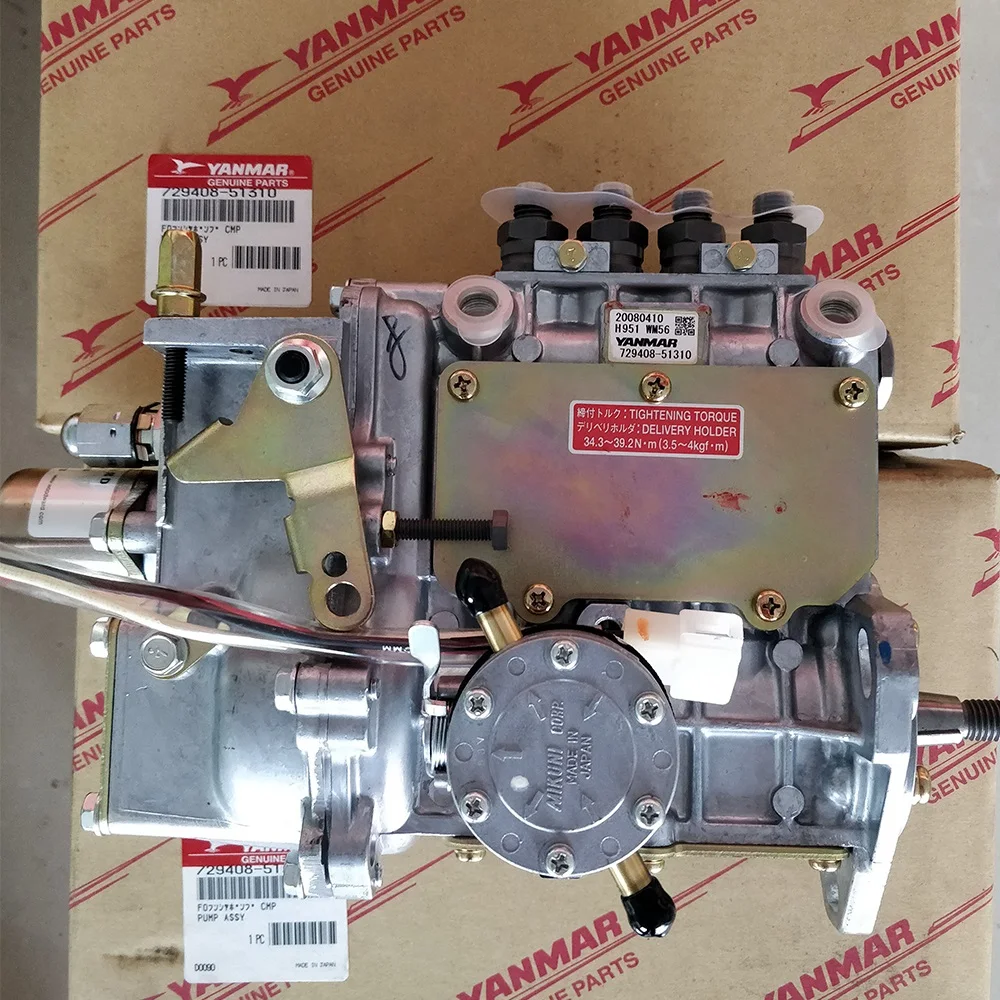 729408-51310 4TNE84 4D88 4TNE88 4D84E Yanmar Fuel Injection Pump   For Komastu  Engine Parts   Yanmar Injection Pump 3D84