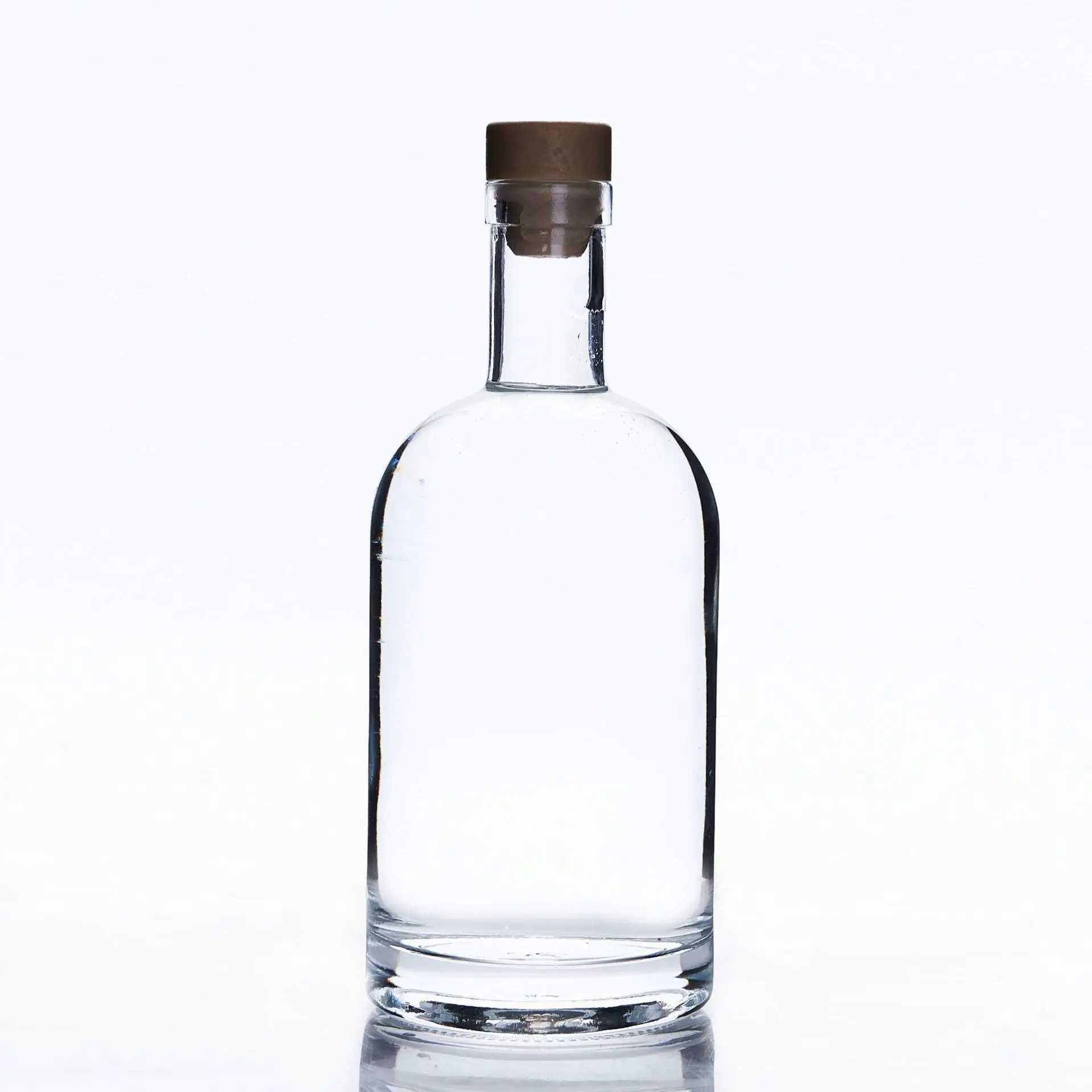 12 oz 375 ml 750ml Nordic  Vodka Glass Liquor Bottle with T-Top Synthetic Cork