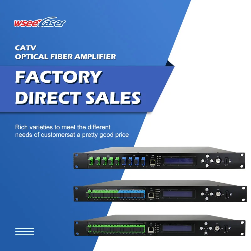 1550nm FTTX PON Optical Amplifier /Multi-output CATV EDFA built-in CWDM for FTTH network
