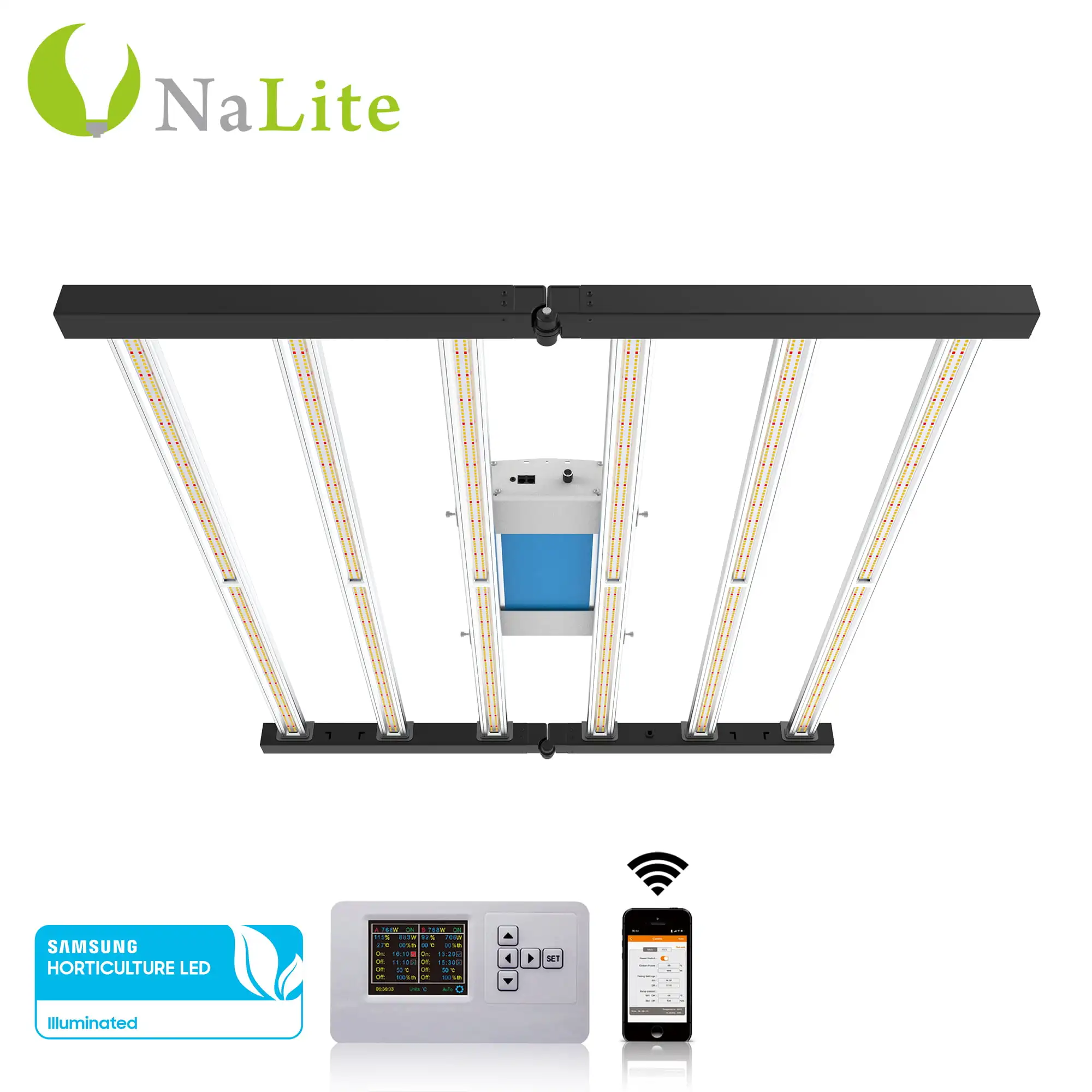 Лучшая Улучшенная УФ светодиодная лампа Nalite для выращивания растений 660 Вт 1000 изменения спектра 2021