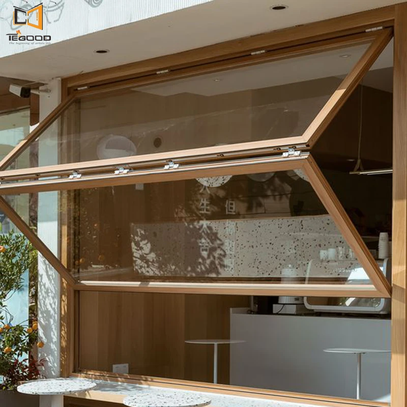 Aluminum Custom Commercial Soundproof Exterior Aluminum Vertical Folding Window