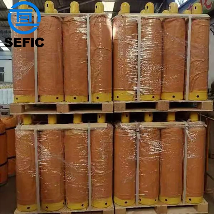 Industrial ISO3807 ISO4706 40 Liter Empty Dissolved Acetylene Gas Cylinder High Purity C2H2