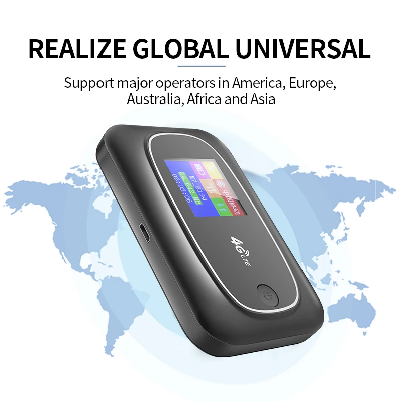 
Global Universal Travelling Pocket Router E-sim WIFI Hotspot Qualcomm Solution GSM WCDMA FDD TDD Bands Supported 4G MIFIs 
