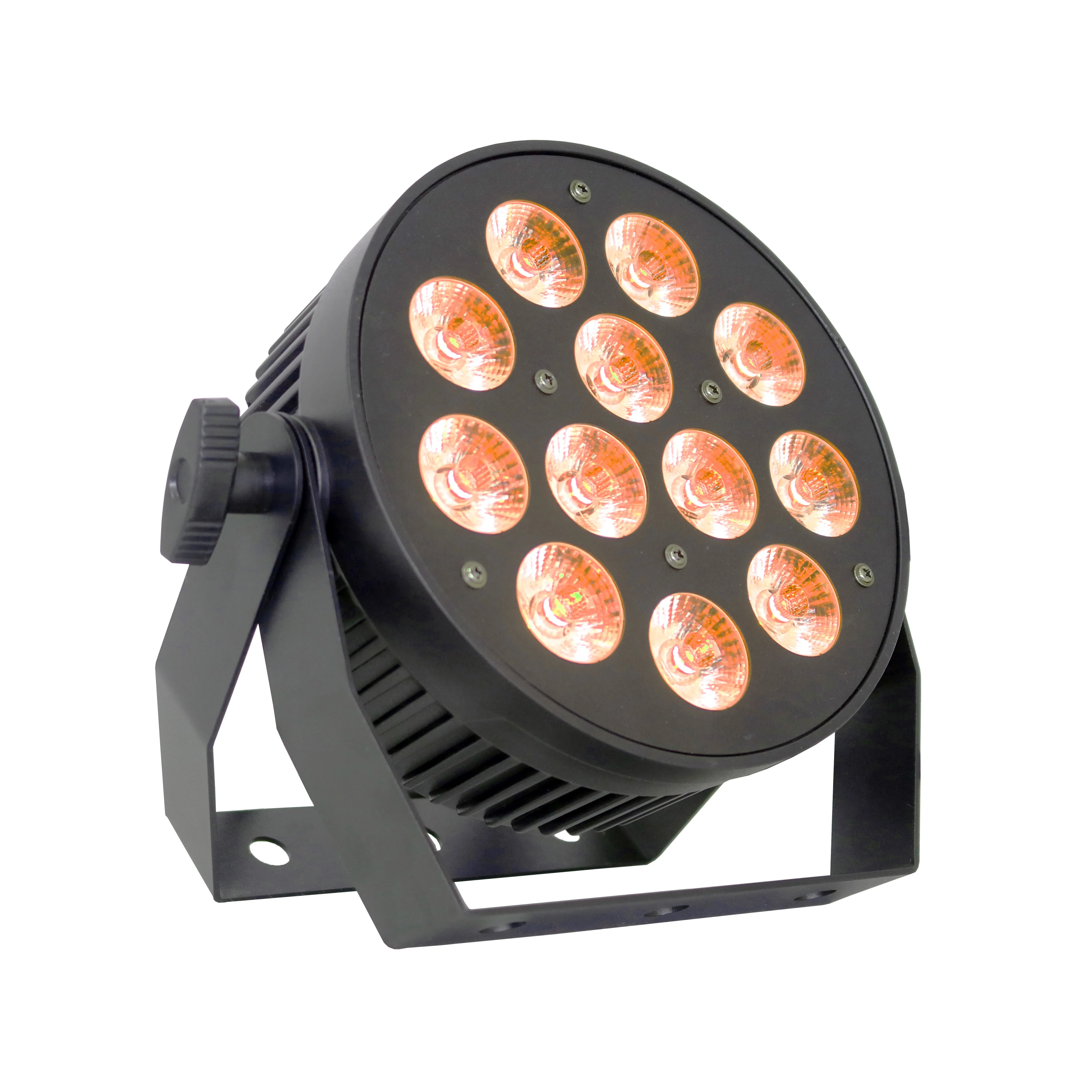 Сценический мини-светильник 12x18 Вт rgbwa uv 6 в 1 dmx512 светодиодный плоский свет для дискотек ночной клуб Свадебная вечеринка