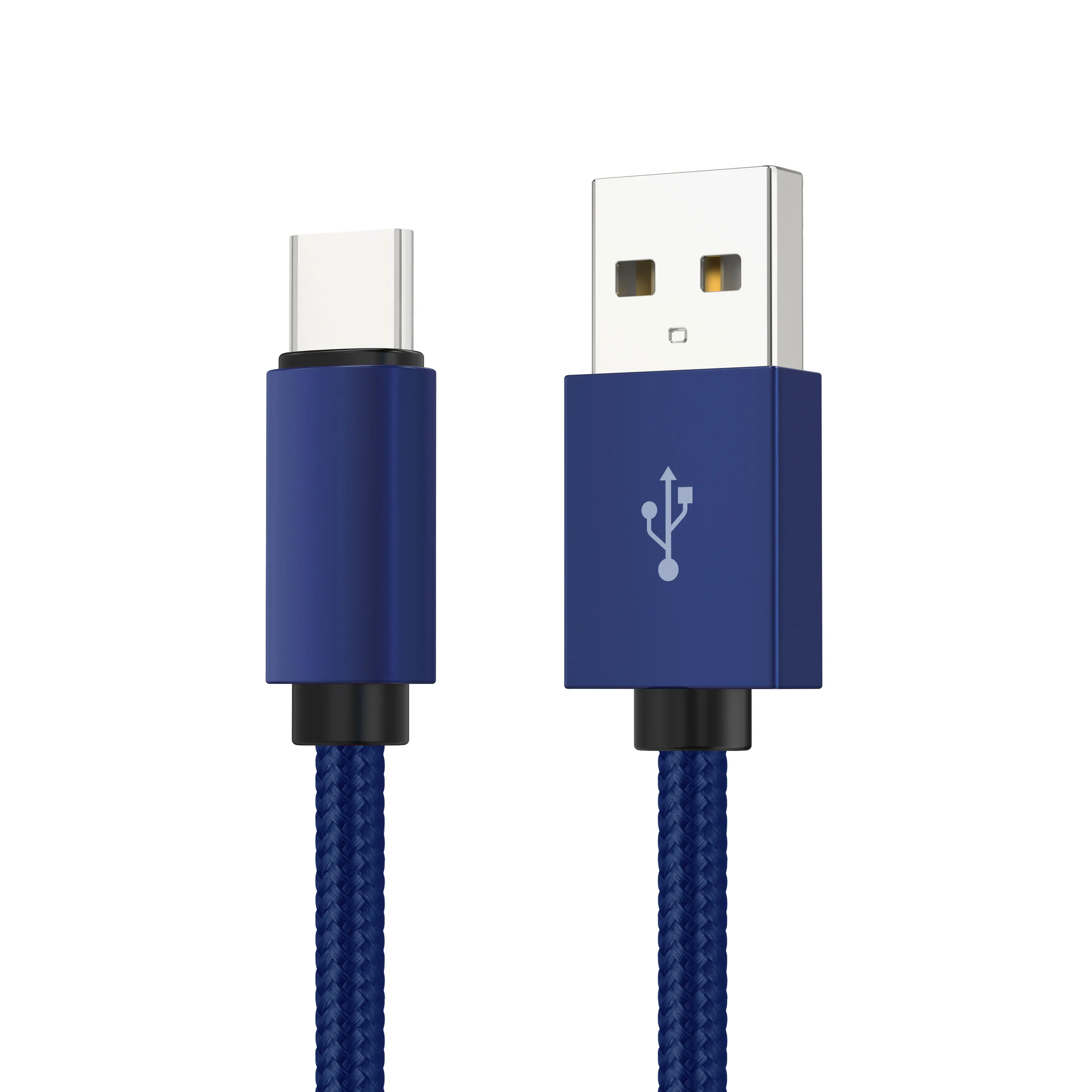 цветной Фабричный изготовленный на заказ USB 2 0 зарядный шнур 8 Pin Micro Type c плетеный нейлоновый кабель
