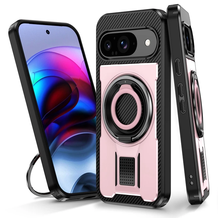 Чехол противоударный для Motorola Moto G 5 г 2024/для Play 2024 силиконовый чехол с металлическим кронштейном