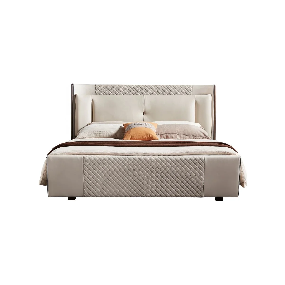 Лидер продаж модные роскошные кровати с отверстиями большие размеры высококачественные комплекты для спальни Современная двуспальная кровать