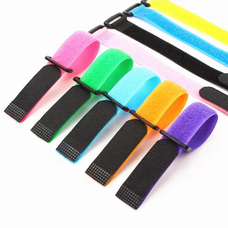 Factory Supply  Cable Tie Black Adjustable Cable Strap Self Reusable Fastening Wire Organizer