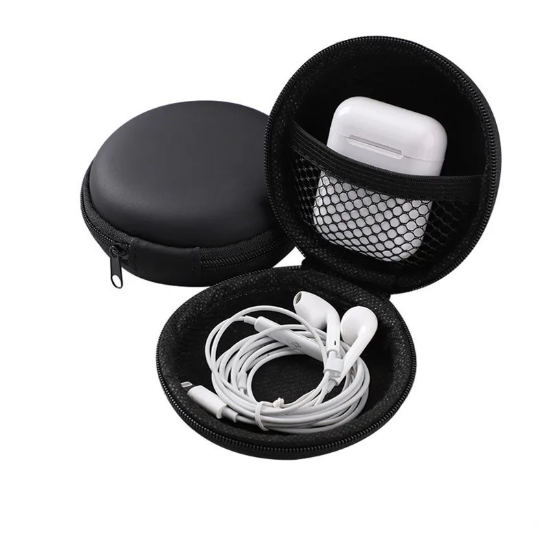 
Round Beautiful Mini EVA Waterproof and Shockproof Portable Eva Hard Earphone Case 