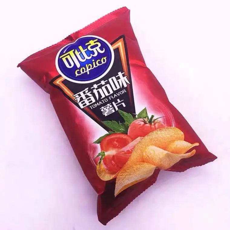 
Wholesale Chinese imported bags of casual daily snacks can be a variety of flavors of potato chips 60g*48 bags/box 